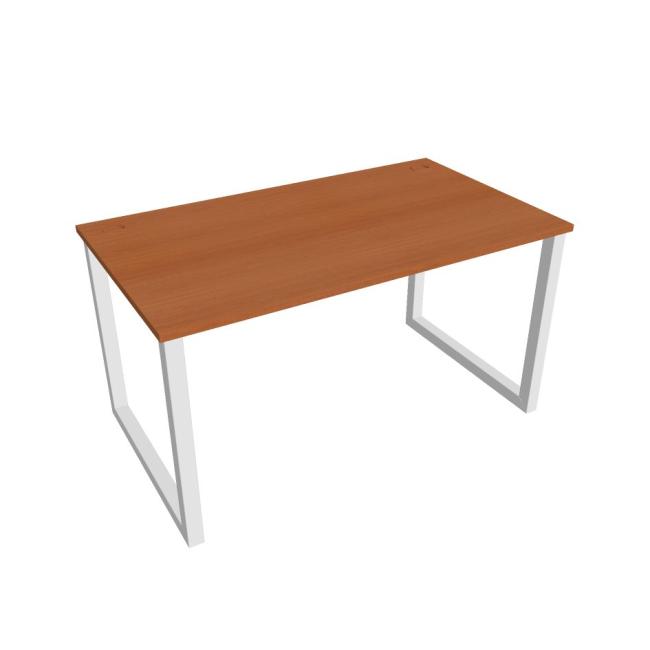[ON918465] Schreibtisch UNI O, 140 x 75,5 x 80 cm, Kirsche/Weiß