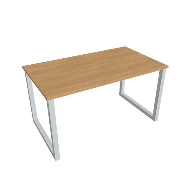 Schreibtisch UNI O, 140x75,5x80 cm, Eiche/Grau