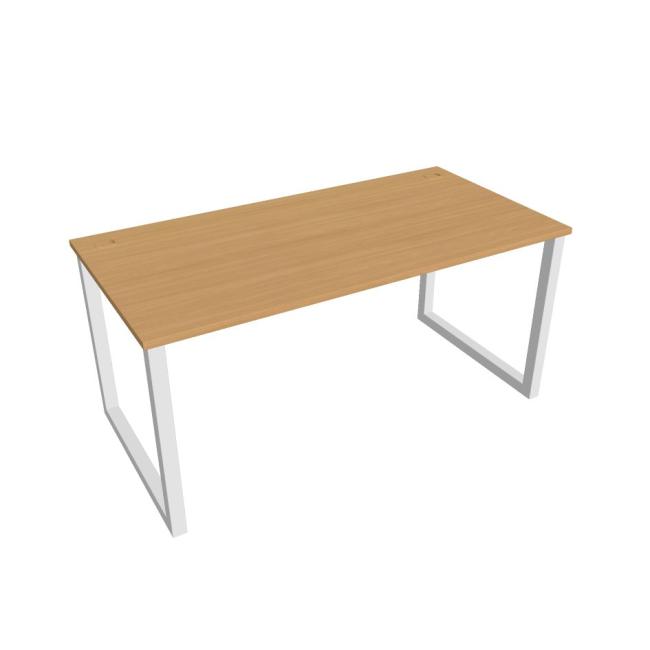 [ON918498] Schreibtisch UNI O, 160 x 75,5 x 80 cm, Buche/Weiß