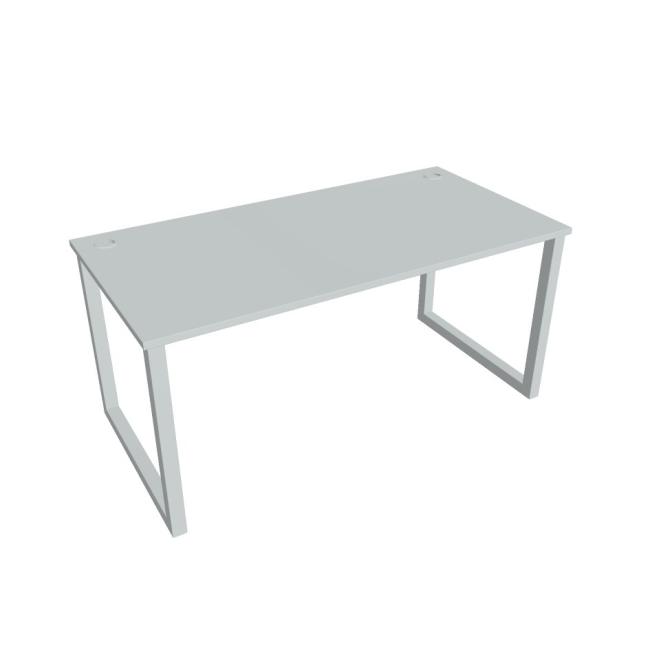 Schreibtisch UNI O, 160x75,5x80 cm, grau/grau