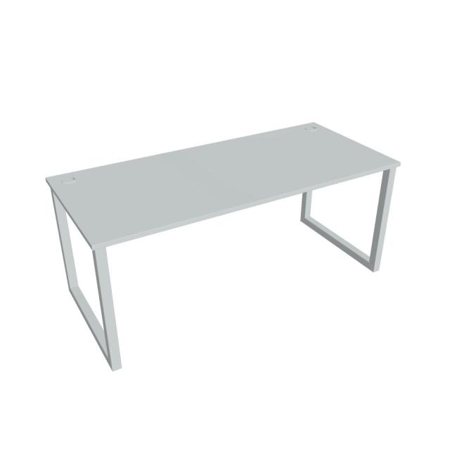 Schreibtisch UNI O, 180x75,5x80 cm, grau/grau