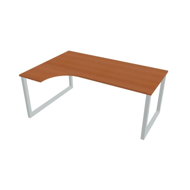 [ON918584] Schreibtisch UNI O, ergo, rechts, 180x75,5x120 cm, Kirsche/Grau