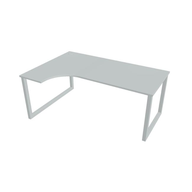 [ON918593] Schreibtisch UNI O, ergo, rechts, 180x75,5x120 cm, grau/grau