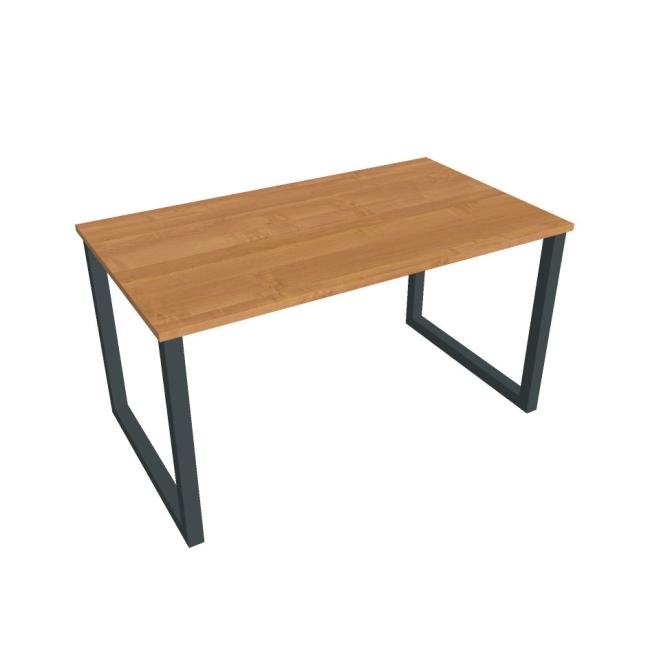 [ON918611] Konferenztisch UNI O, 140 x 75,5 x 80 cm, Erle/Schwarz
