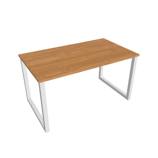 [ON918613] Konferenztisch UNI O, 140 x 75,5 x 80 cm, Erle/Weiß