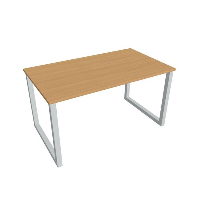 [ON918618] Konferenztisch UNI O, 140x75,5x80 cm, Buche/Grau