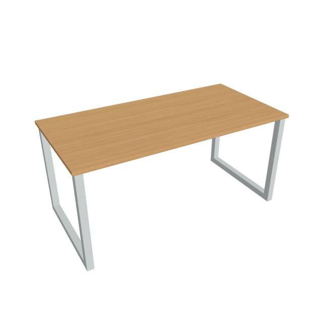 [ON918647] Konferenztisch UNI O, 160x75,5x80 cm, Buche/Grau