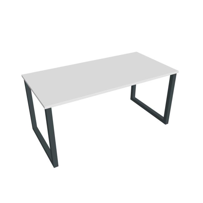 [ON918649] Besprechungstisch UNI O, 160x75,5x80 cm, weiß/schwarz