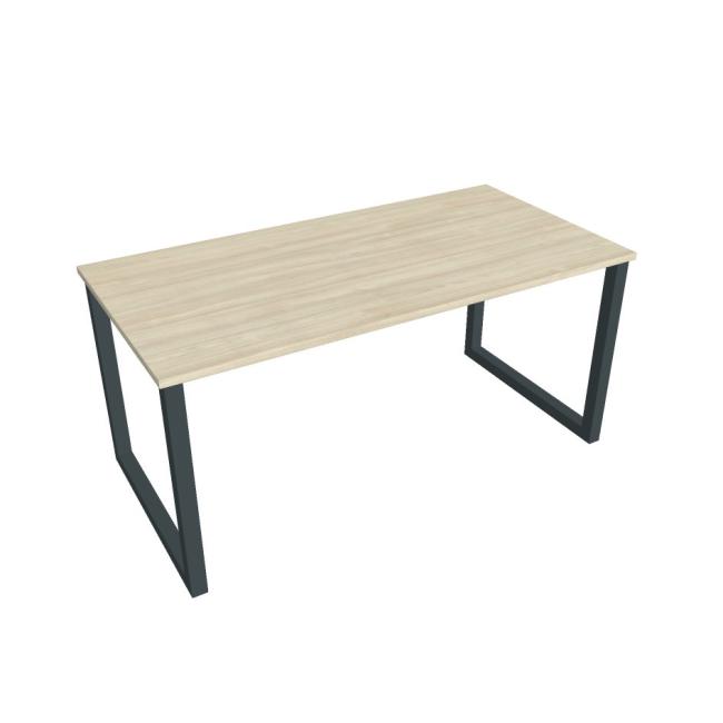 [ON918655] Konferenztisch UNI O, 160 x 75,5 x 80 cm, Akazie/Schwarz