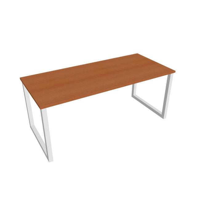 [ON918675] Konferenztisch UNI O, 180 x 75,5 x 80 cm, Kirsche/Weiß