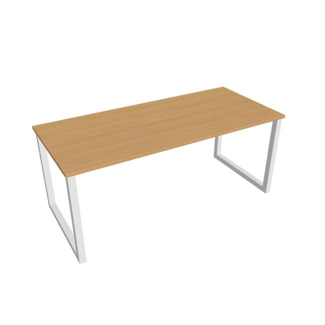 [ON918678] Konferenztisch UNI O, 180 x 75,5 x 80 cm, Buche/Weiß