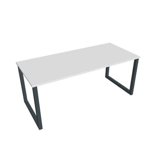 [ON918679] Besprechungstisch UNI O, 180x75,5x80 cm, weiß/schwarz