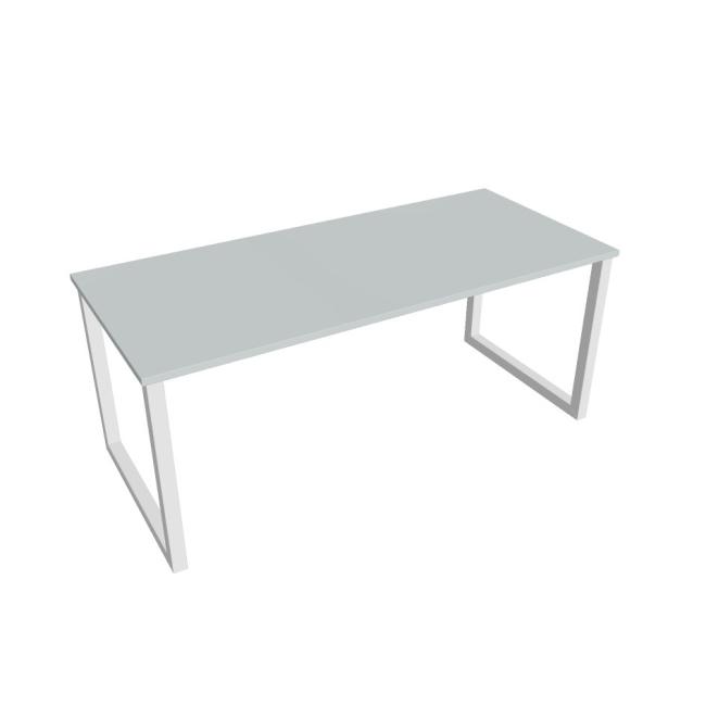 [ON918684] Konferenztisch UNI O, 180 x 75,5 x 80 cm, grau/weiß