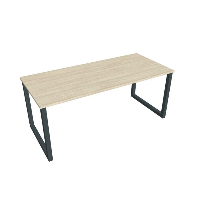 [ON918685] Konferenztisch UNI O, 180 x 75,5 x 80 cm, Akazie/Schwarz