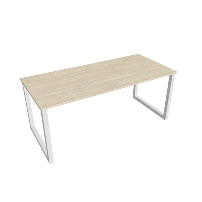[ON918687] Konferenztisch UNI O, 180 x 75,5 x 80 cm, Akazie/Weiß