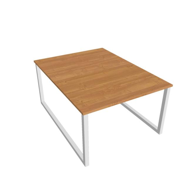 [ON918702] Schreibtisch UNI O, 120 x 75,5 x 160 cm, Erle/Weiß
