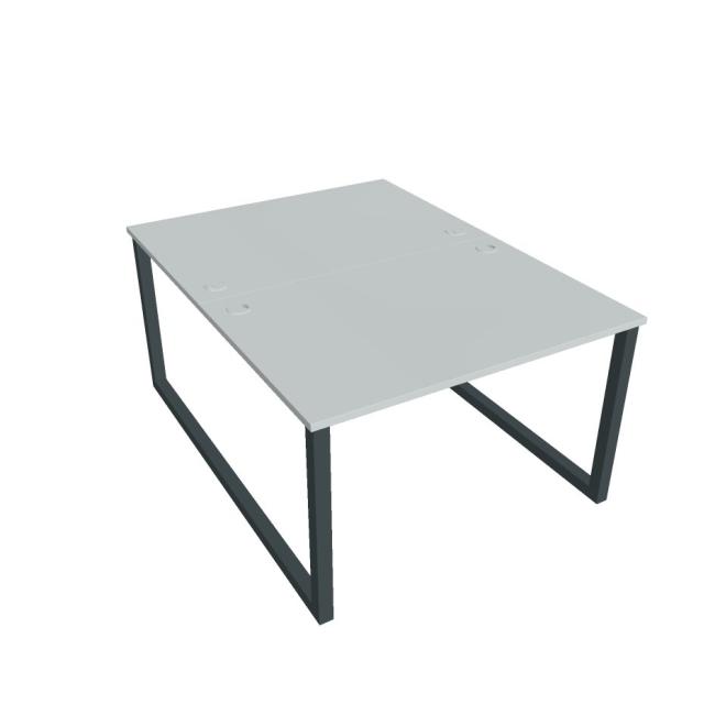 [ON918712] Schreibtisch UNI O, 120x75,5x160 cm, grau/schwarz