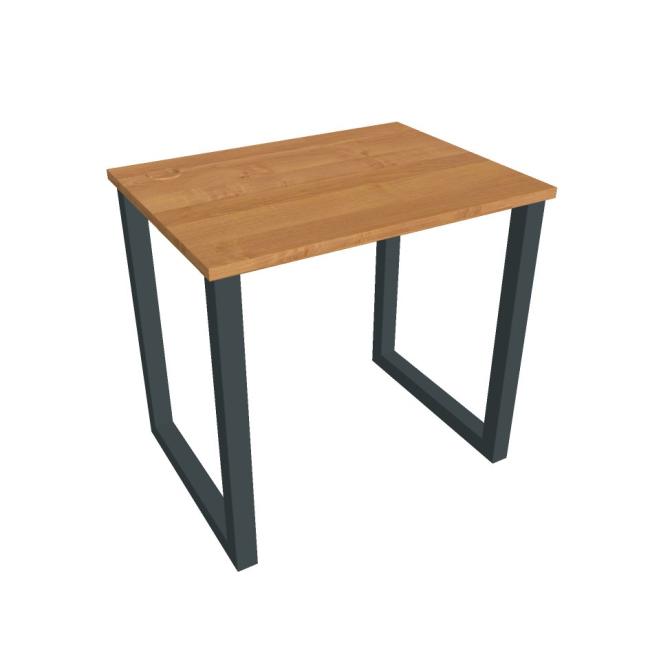 Schreibtisch UNI O, 80 x 75,5 x 60 cm, Erle/Schwarz