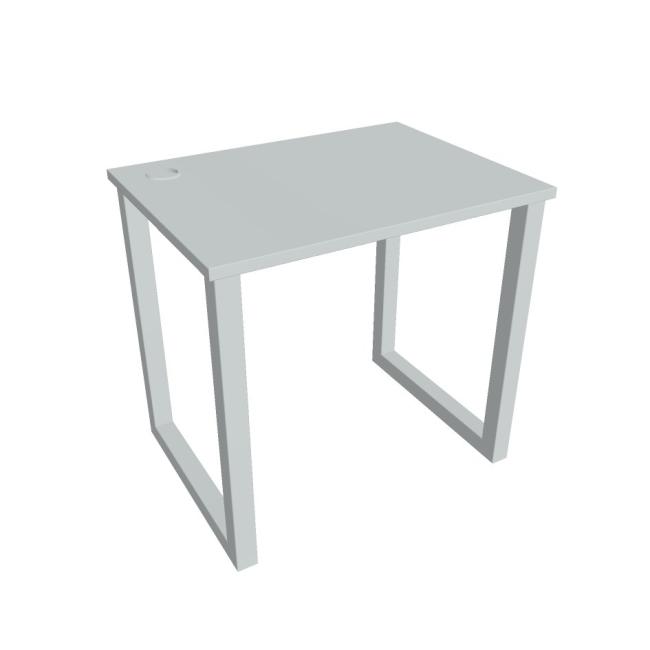 Schreibtisch UNI O, 80x75,5x60 cm, grau/grau