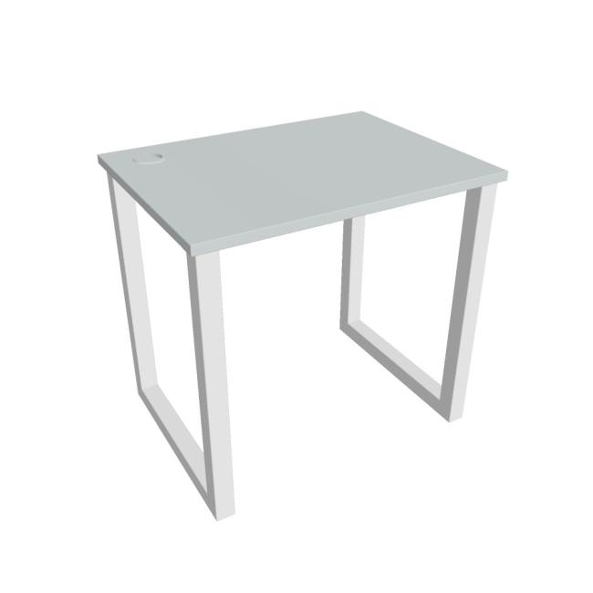 [ON918834] Schreibtisch UNI O, 80x75,5x60 cm, grau/weiß
