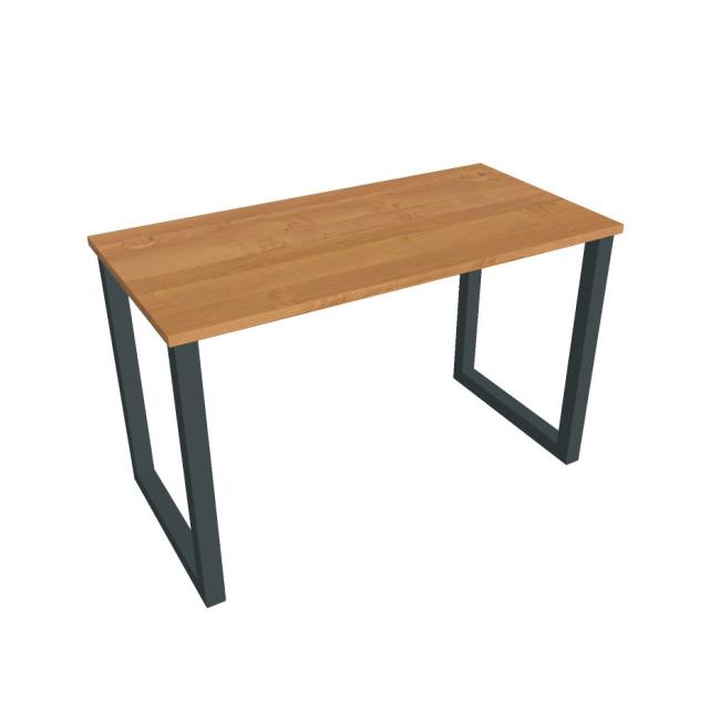 Schreibtisch UNI O, 120 x 75,5 x 60 cm, Erle/Schwarz