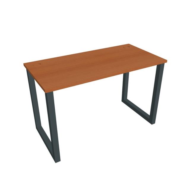 Schreibtisch UNI O, 120 x 75,5 x 60 cm, Kirsche/Schwarz