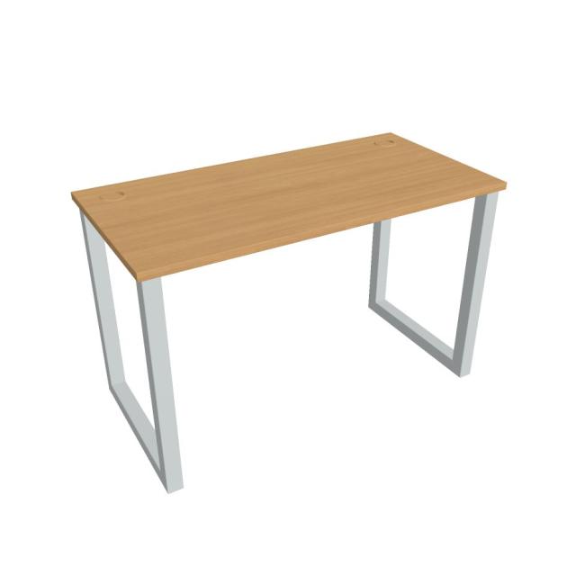 Schreibtisch UNI O, 120x75,5x60 cm, Buche/Grau
