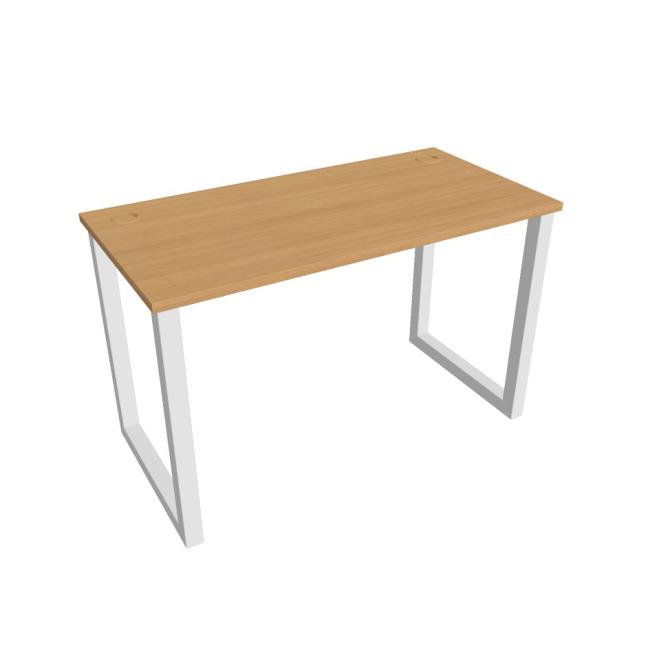 [ON918858] Schreibtisch UNI O, 120 x 75,5 x 60 cm, Buche/Weiß