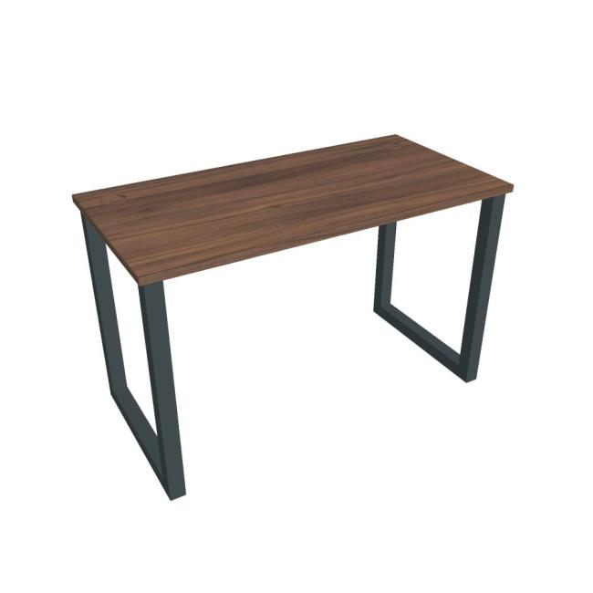 [ON918868] Schreibtisch UNI O, 120 x 75,5 x 60 cm, Walnuss/Schwarz