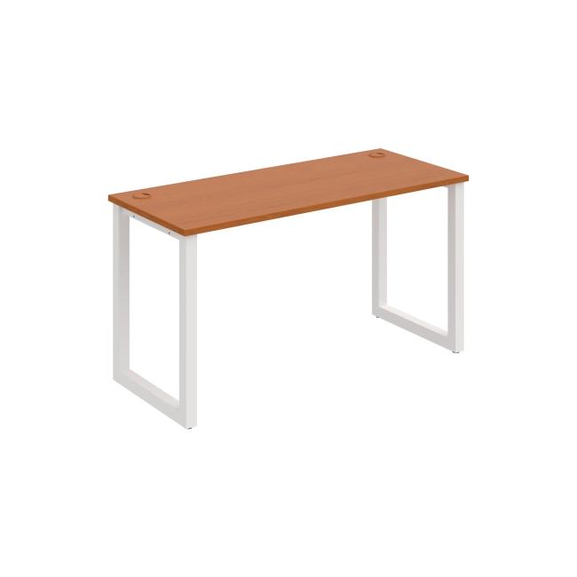 [ON918885] Schreibtisch UNI O, 140 x 75,5 x 60 cm, Kirsche/Weiß