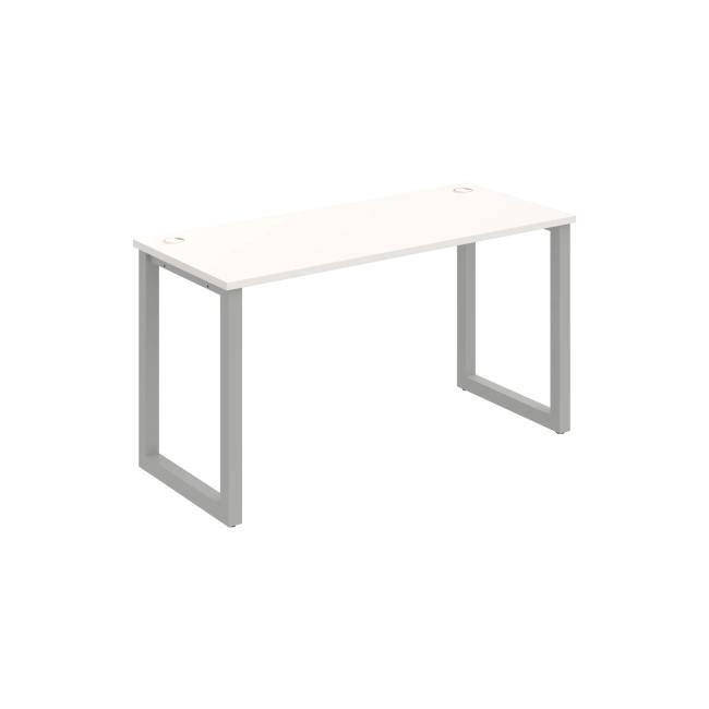 Schreibtisch UNI O, 140x75,5x60 cm, weiß/grau