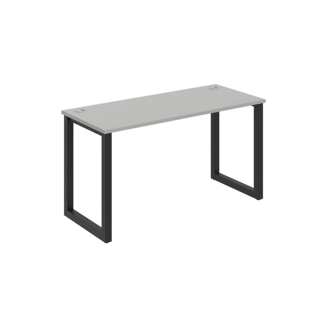 Schreibtisch UNI O, 140x75,5x60 cm, grau/schwarz