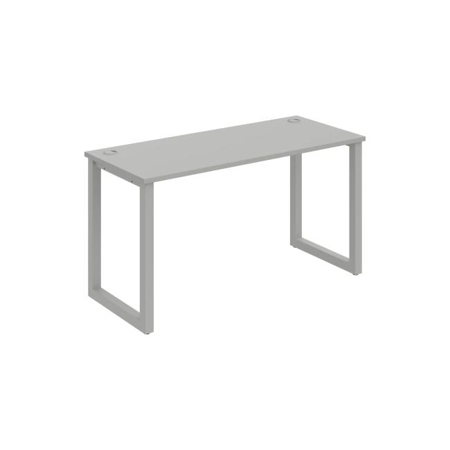 Schreibtisch UNI O, 140x75,5x60 cm, grau/grau