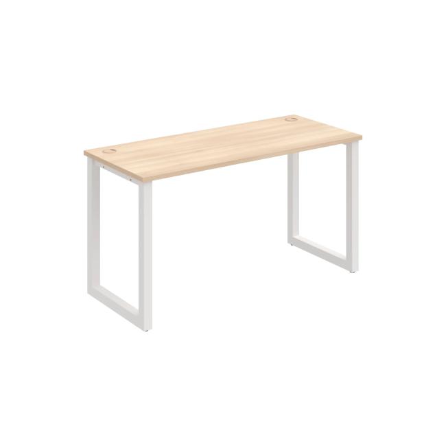 Schreibtisch UNI O, 140 x 75,5 x 60 cm, Akazie/Weiß