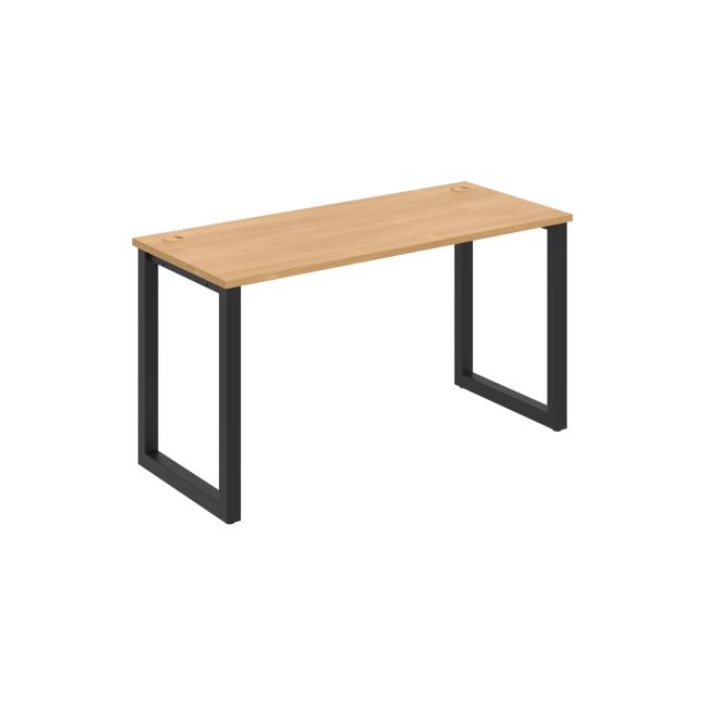Schreibtisch UNI O, 140 x 75,5 x 60 cm, Eiche/Schwarz