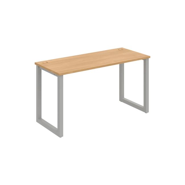 Schreibtisch UNI O, 140x75,5x60 cm, Eiche/Grau