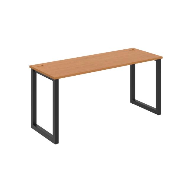 Schreibtisch UNI O, 160 x 75,5 x 60 cm, Erle/Schwarz