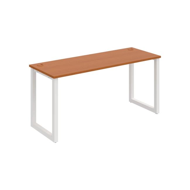[ON918915] Schreibtisch UNI O, 160 x 75,5 x 60 cm, Kirsche/Weiß