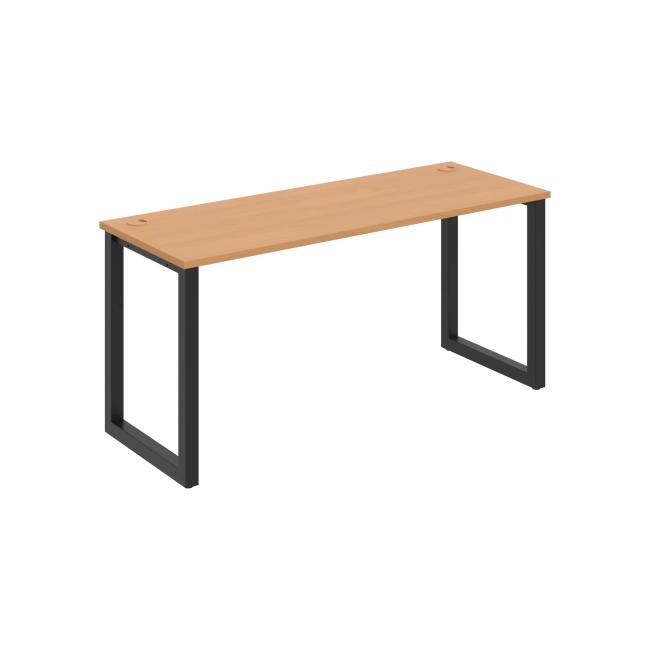 Schreibtisch UNI O, 160 x 75,5 x 60 cm, Buche/schwarz