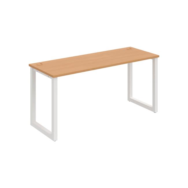Schreibtisch UNI O, 160 x 75,5 x 60 cm, Buche/Weiß