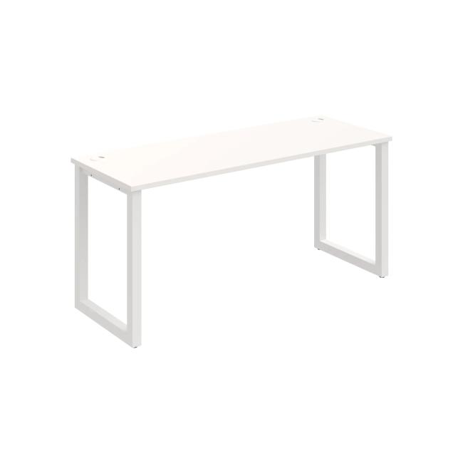 [ON918921] Schreibtisch UNI O, 160 x 75,5 x 60 cm, weiß/weiß