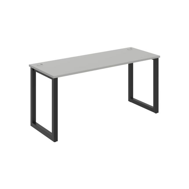 Schreibtisch UNI O, 160x75,5x60 cm, grau/schwarz