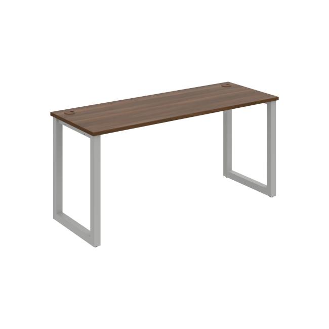 Schreibtisch UNI O, 160x75,5x60 cm, Walnuss/Grau