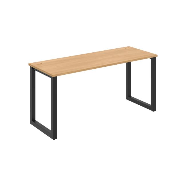 Schreibtisch UNI O, 160 x 75,5 x 60 cm, Eiche/Schwarz