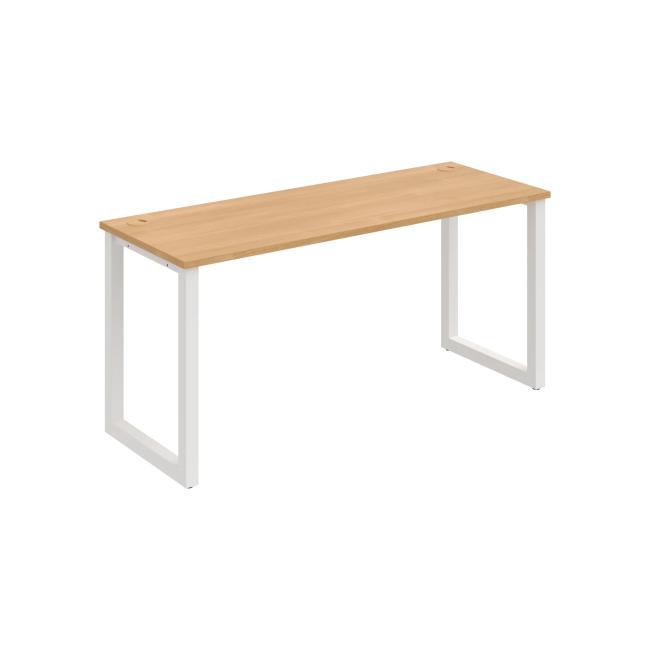 [ON918933] Schreibtisch UNI O, 160 x 75,5 x 60 cm, Eiche/Weiß