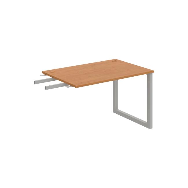 Schreibtisch UNI O, vertikal verbunden, 120x75,5x80 cm, Erle/Grau