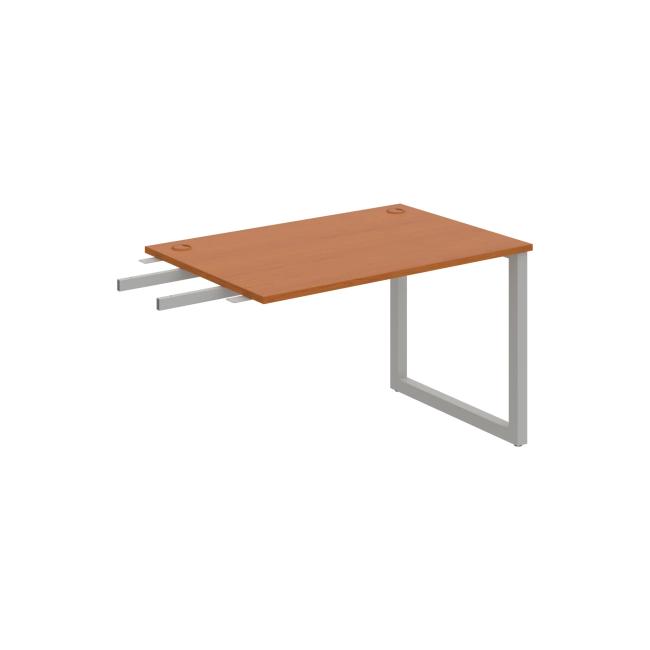 Schreibtisch UNI O, vertikal verbunden, 120x75,5x80 cm, Kirsche/Grau
