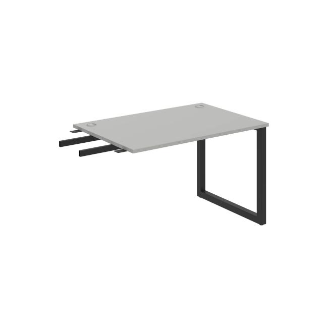 Werkbank UNI O, vertikal verbunden, 120x75,5x80 cm, grau/schwarz