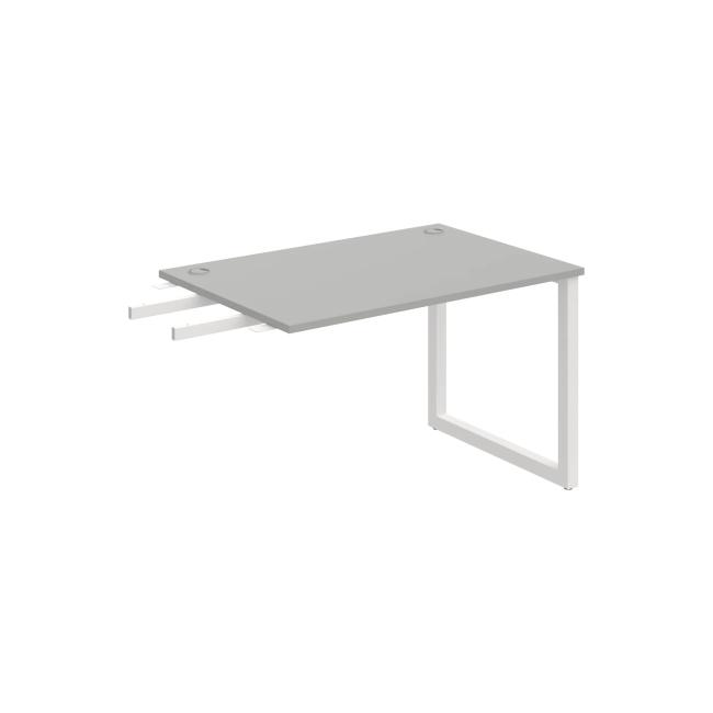 [ON918954] Schreibtisch UNI O, vertikal verbunden, 120 x 75,5 x 80 cm, grau/weiß
