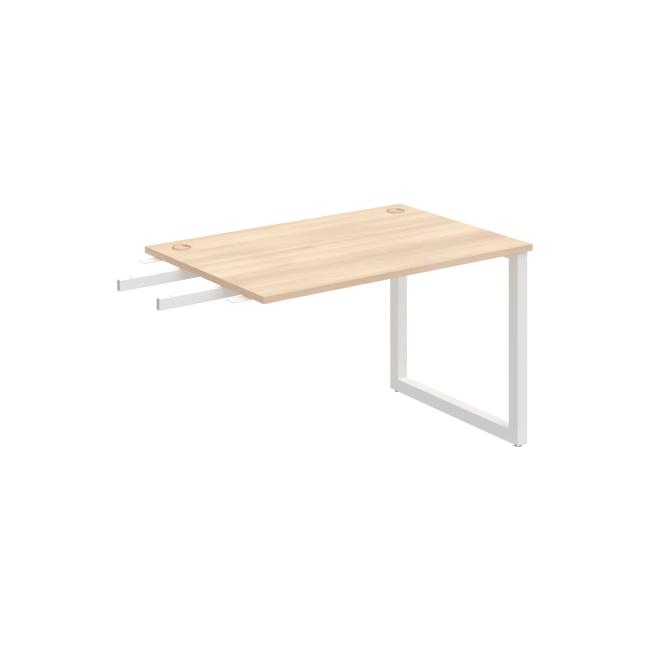 [ON918957] Schreibtisch UNI O, vertikal verbunden, 120 x 75,5 x 80 cm, Akazie/Weiß